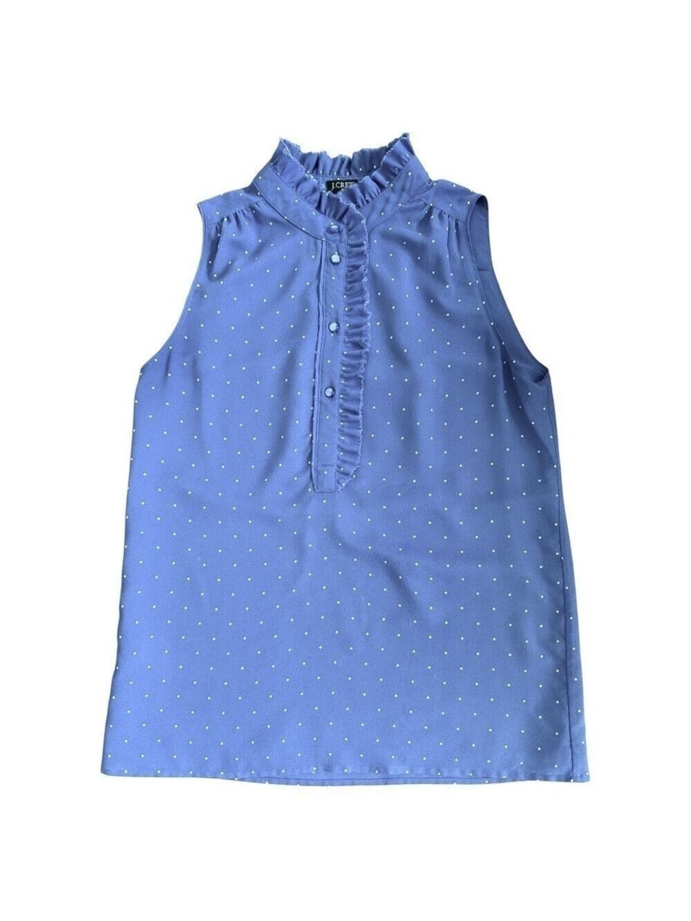 J. Crew Ruffle Trim Popover Top Size 0